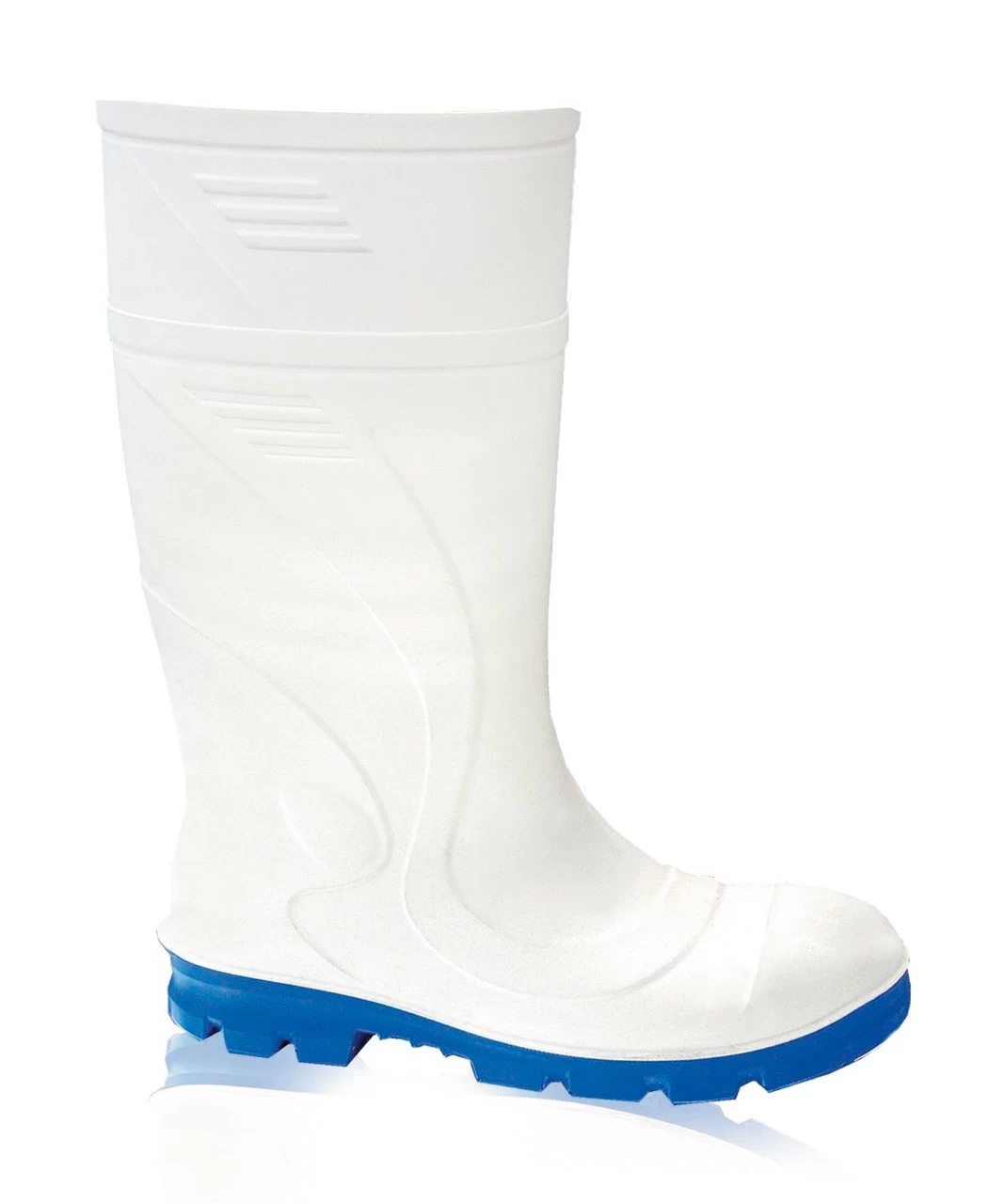 S4 PU-Stiefel VITAN Von Craftland, Weiß/blau