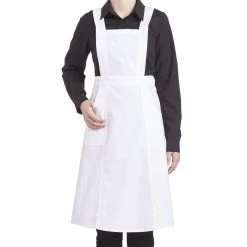 Leiber Schwesternschürze 01/23, 100% Baumwolle, Weiß