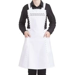 Leiber Zierschürze 02/86, 100% Baumwolle, Weiß