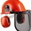 Waldarbeiter- Helmset Mit Visier Und Gehörschutz, Orange