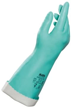 Nitril- Chemieschutzhandschuhe STANSOLV AK-22 381, Grün