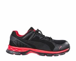 Puma S1P Sicherheitsschuh FUSE MOTION 2.0 RED LOW, Schwarz/rot